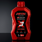 Aceite MTX 20W-50 Mineral 1 litro — Vista hero con iluminación cinematográfica