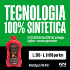 Aceite MTX 15W-50 Full Sintético L. 280 — tecnología 100% sintética